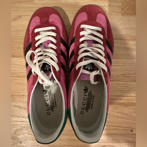 Gucci Pink and Green Men's Shoes